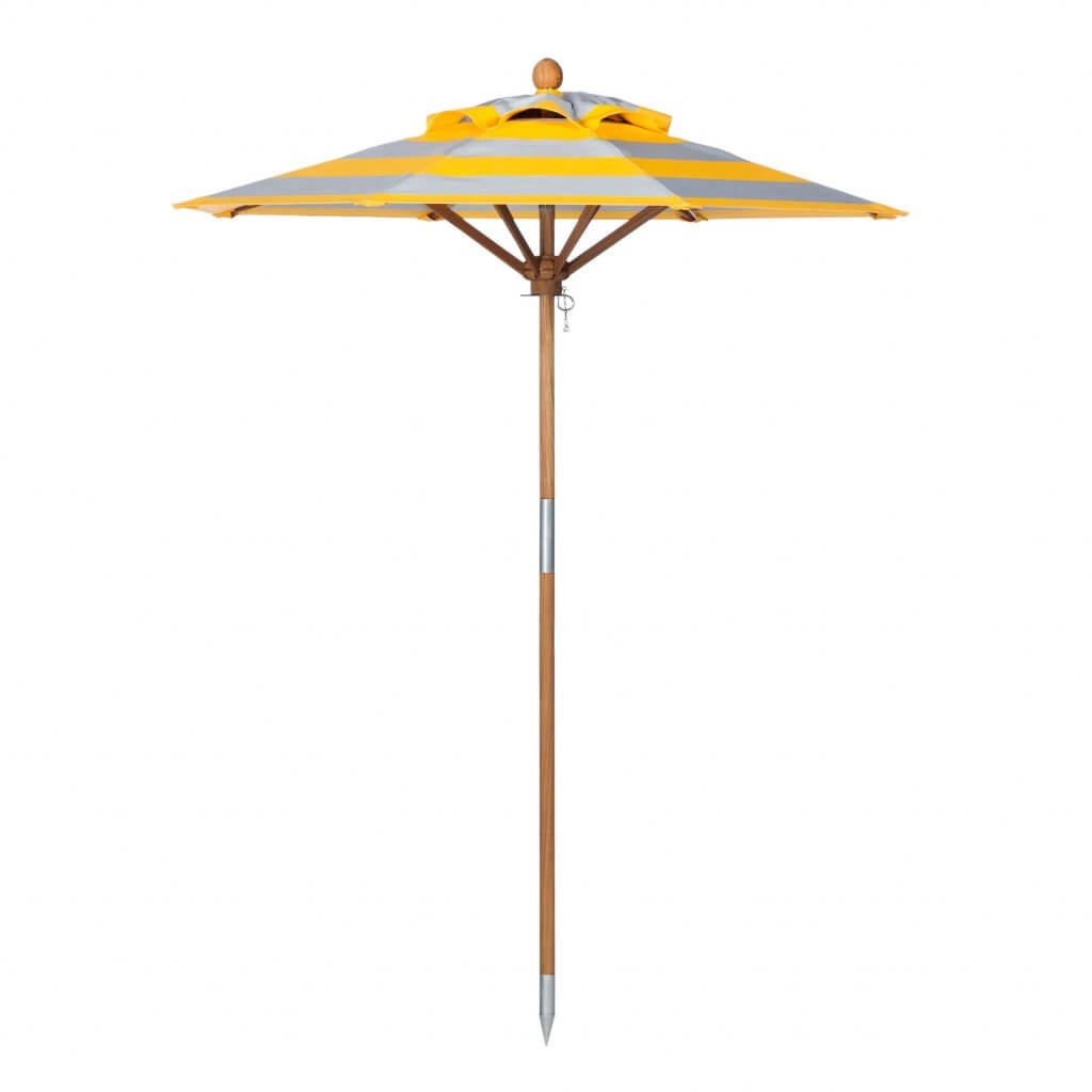 Yellow/Silver Stripe La Playa Beach Umbrella Image