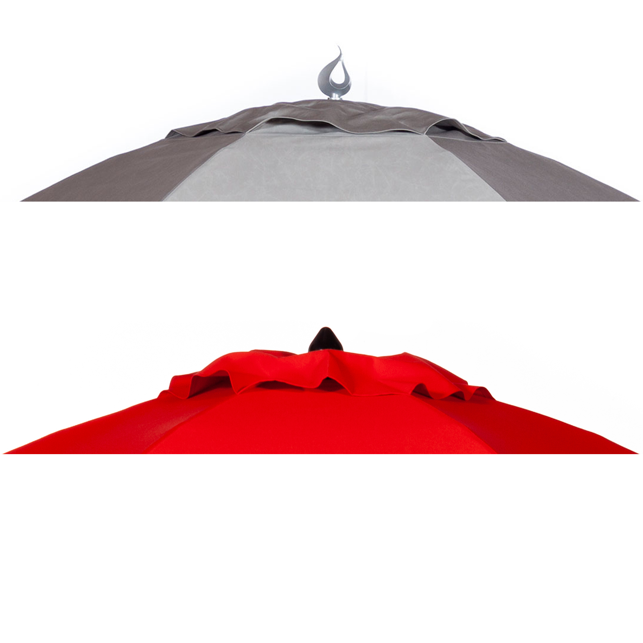 flame style finial and the alternate acorn finial Image