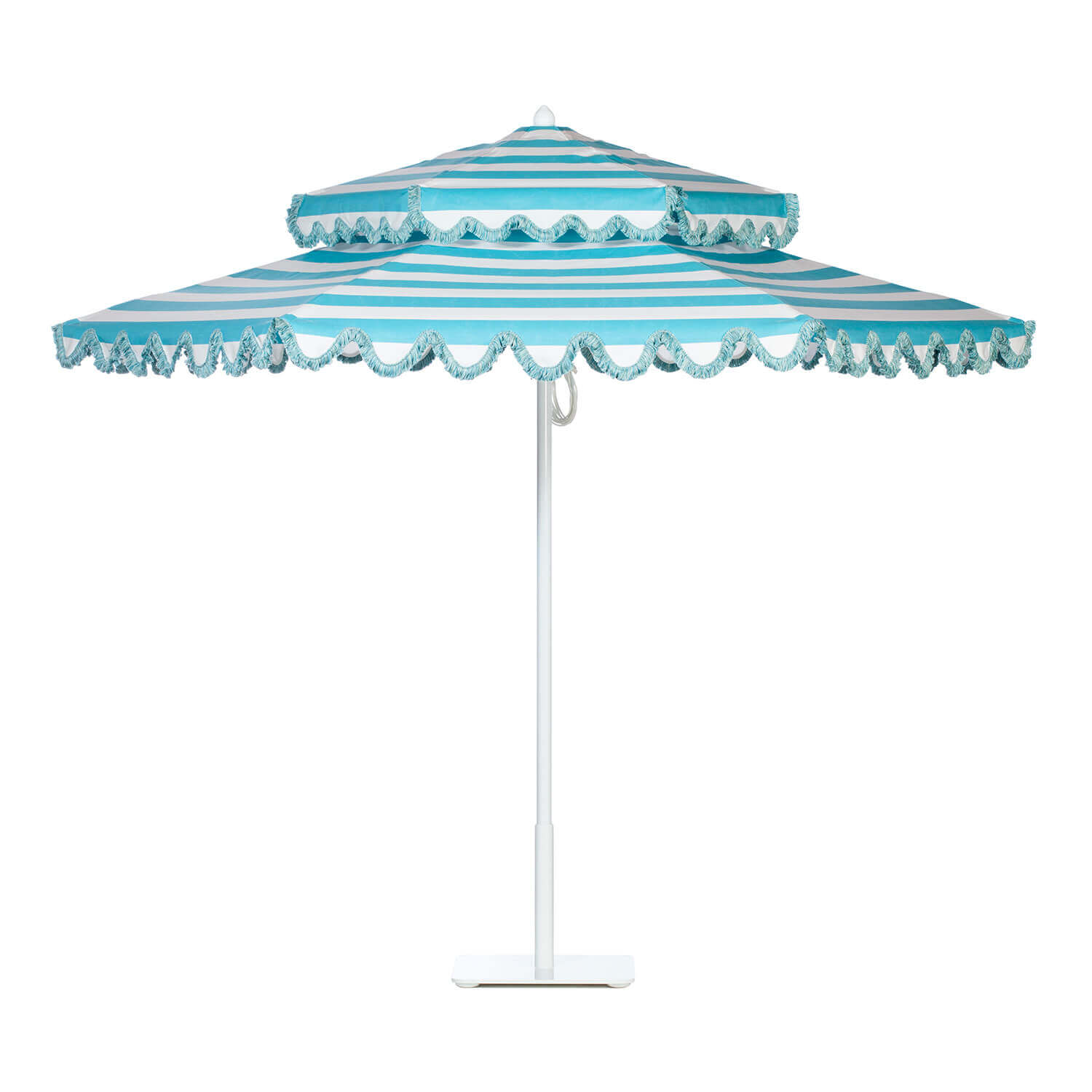 Aqua Sea Stripe Umbrella Image