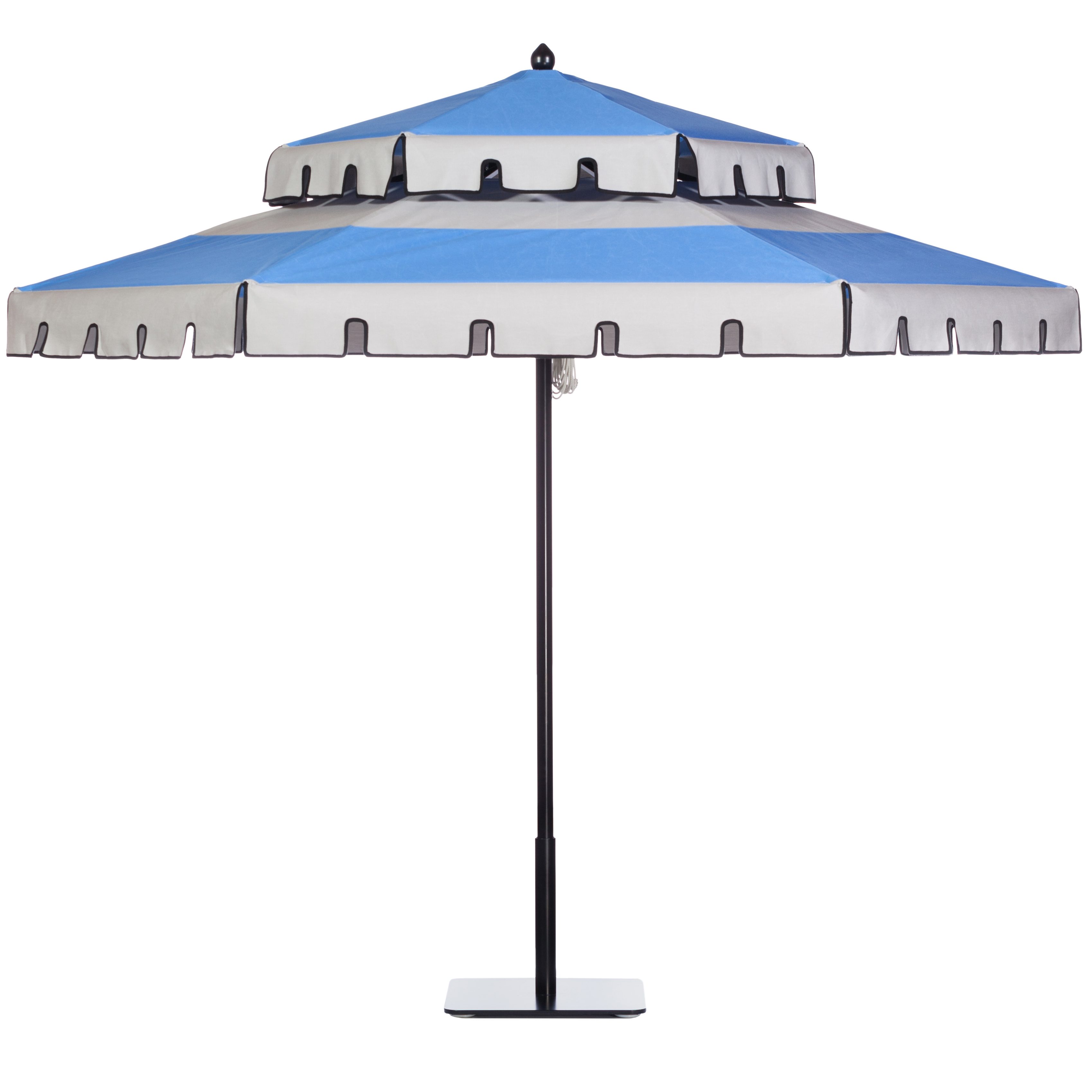 Cadet Grey & Slate Blue Umbrella Image
