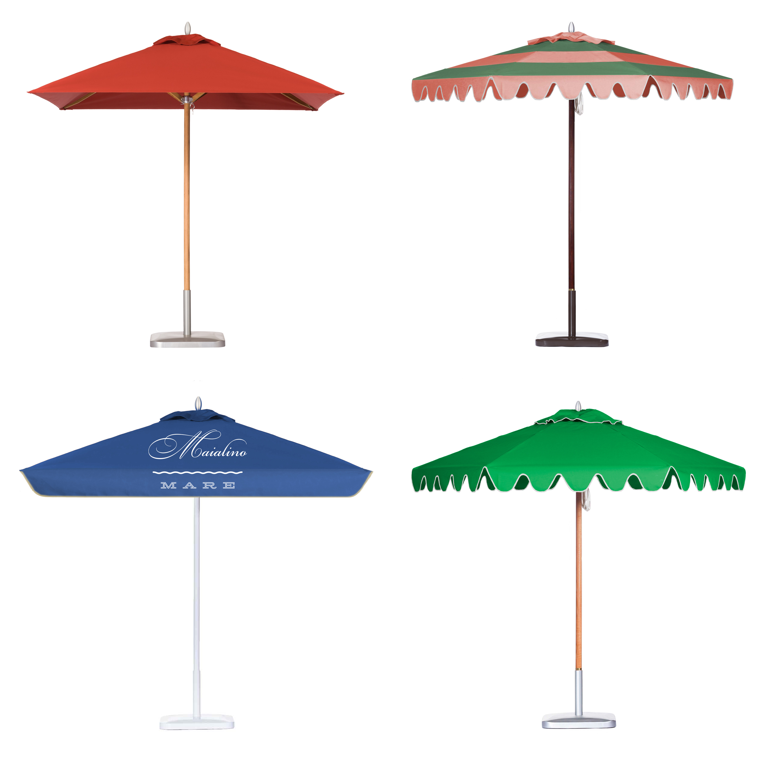 Image of four Montecito umbrellas