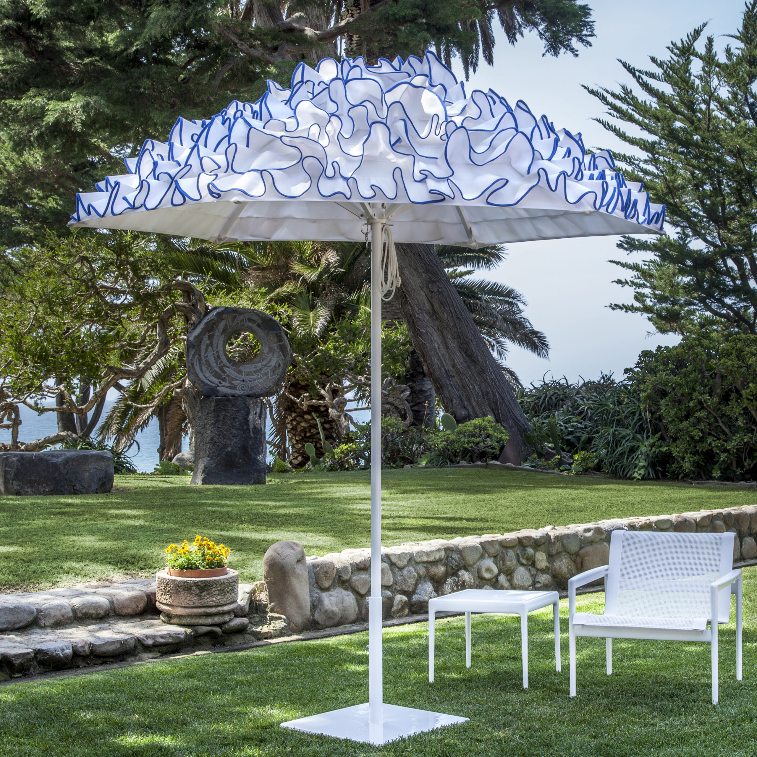 Image of umbrella and furniture