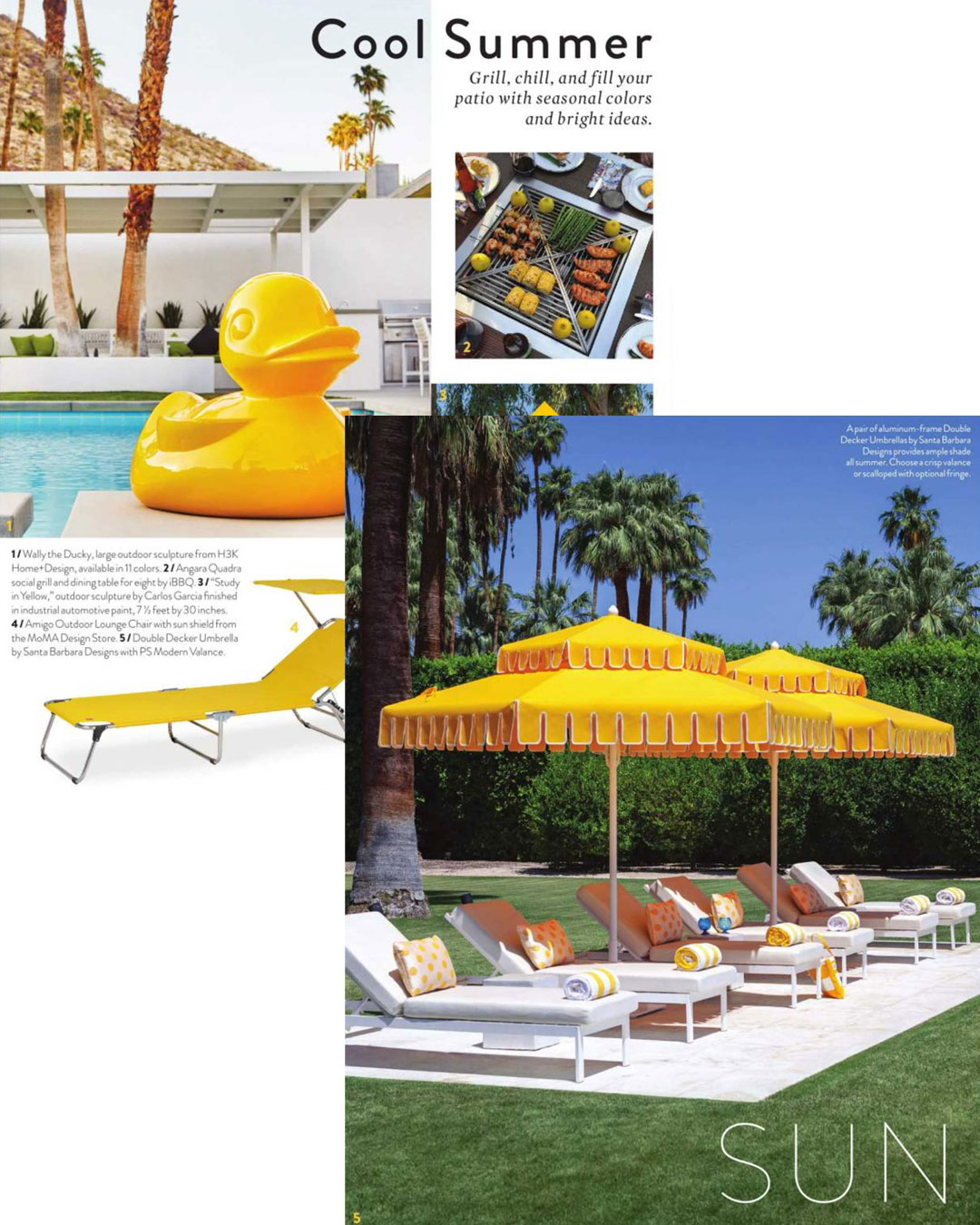 Image of editorial layout in Palm Springs Life