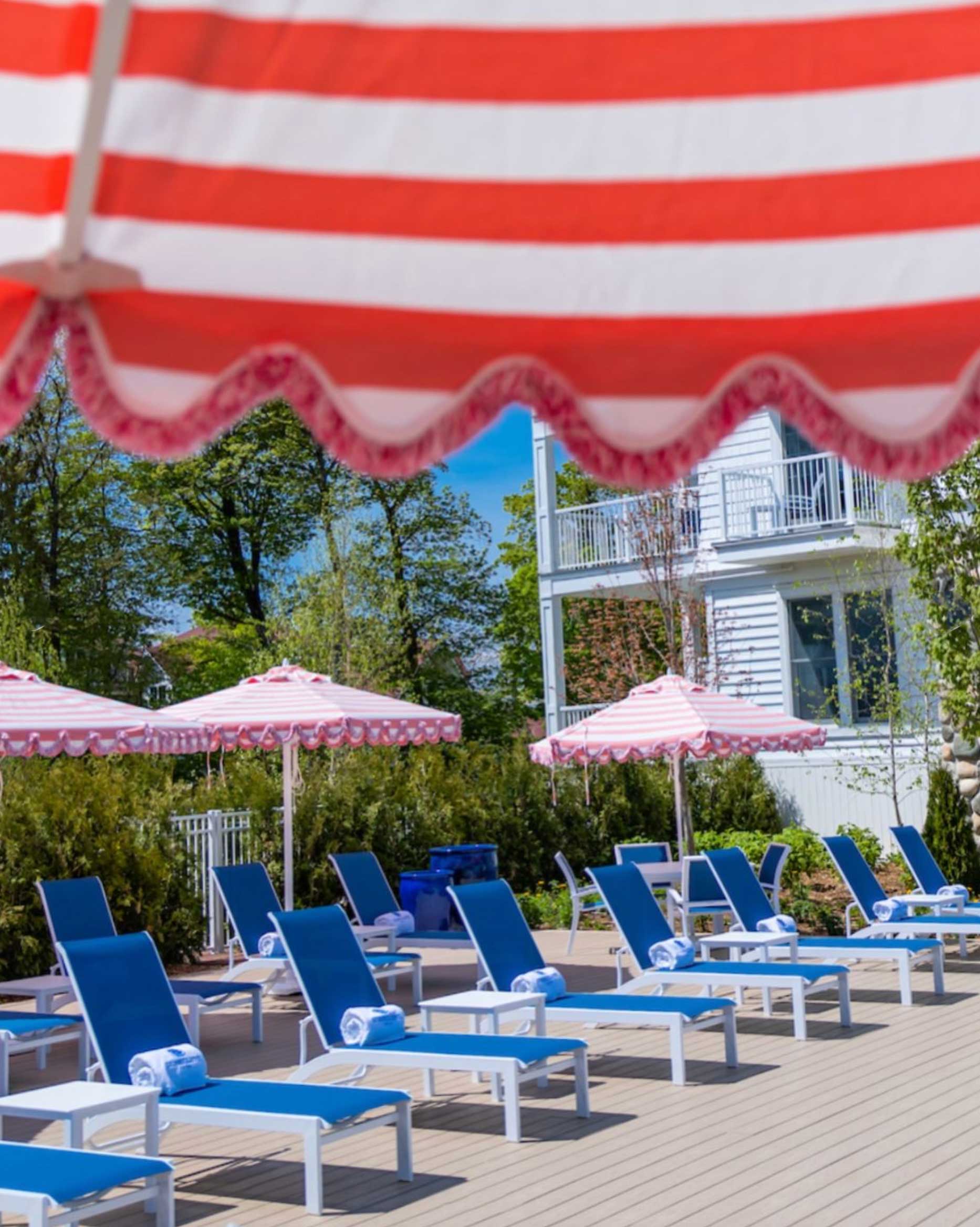 Image of umbrellas and outdoor furniture