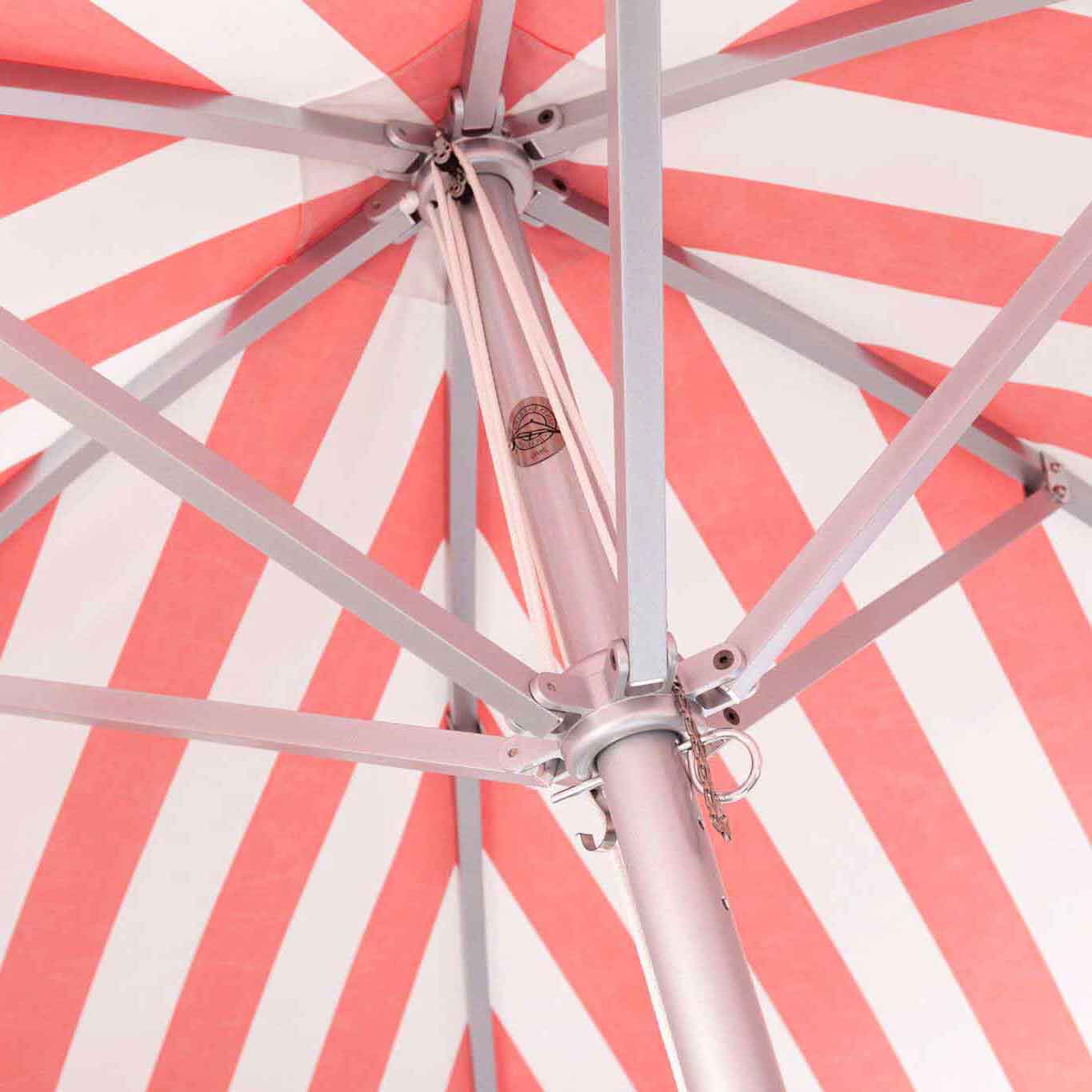 Image of underside of umbrella canopy
