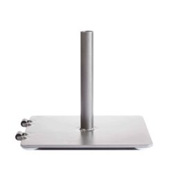 Image of steel base with side rollers