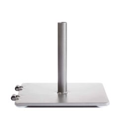 Image of steel base with side rollers