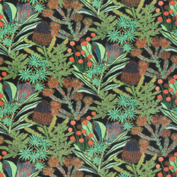 F81762 Protea Print – Black